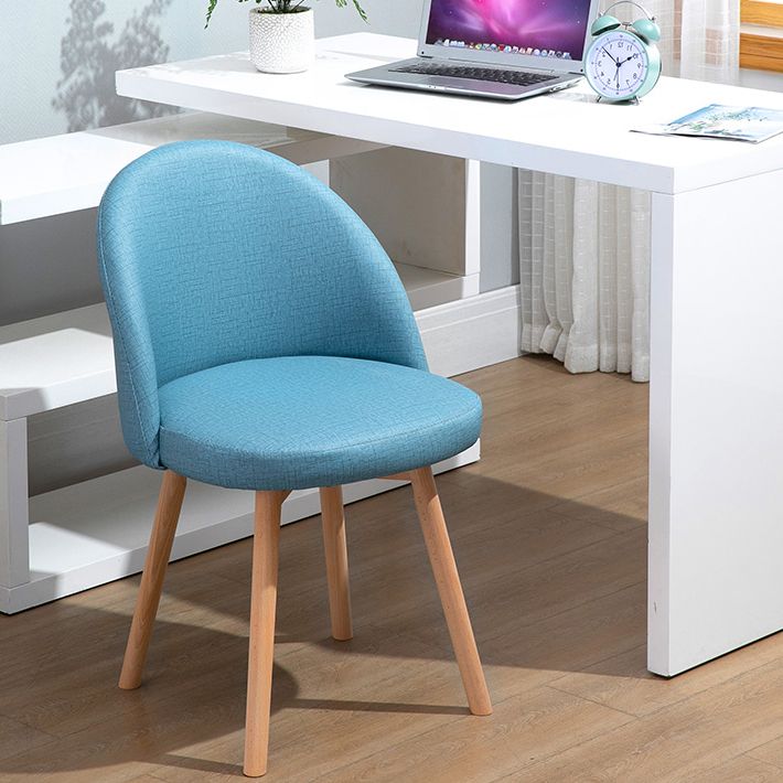 Scandinavian Home Side Chair Parsons Back Wood Upholstered Dining Room Chair