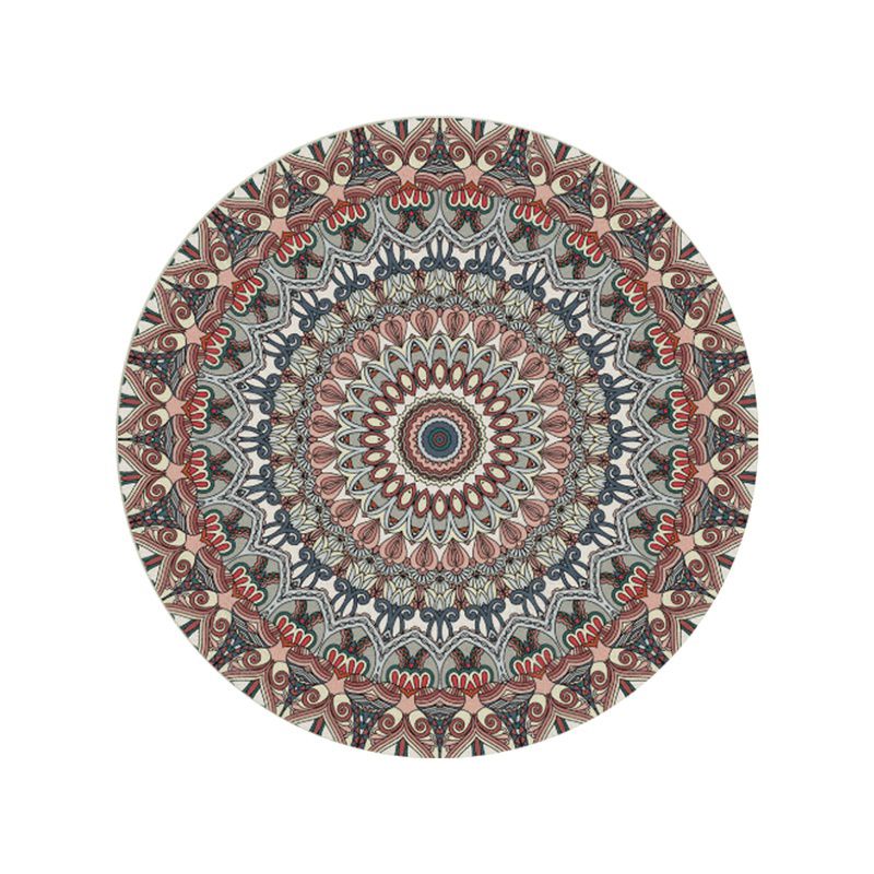 Moroccan Decoration Rug Multi Color Flower Printed Indoor Rug Polypropylene Pet Friendly Easy Care Area Carpet