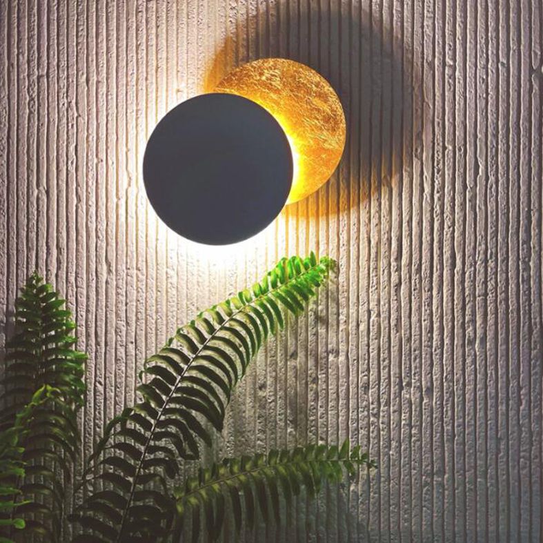 Lampada di scarico rotondo rotabile a filo a filo a filo con appunti di scarico per camera da letto