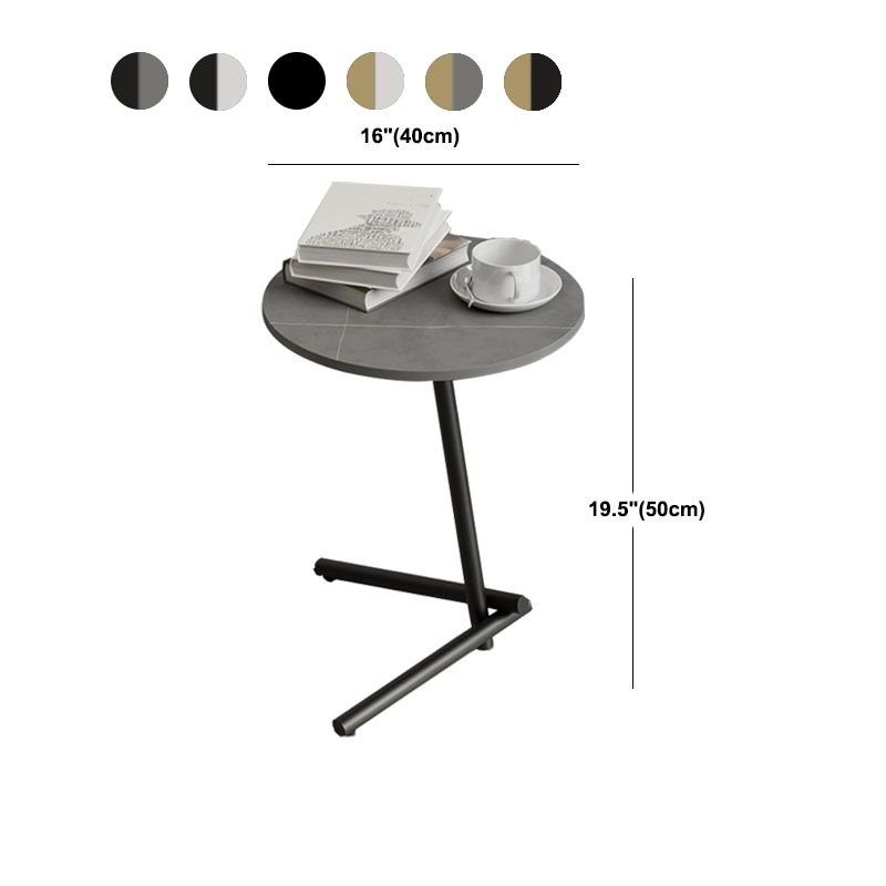 Minimalist Pedestal End Table Modernist Round Side End Table