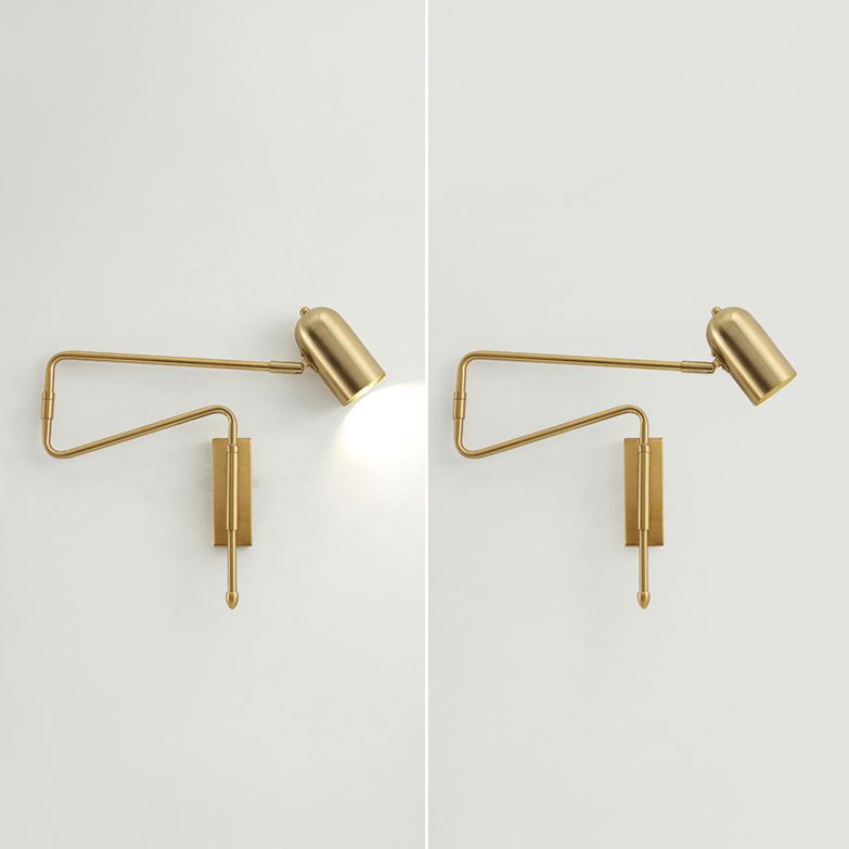 Metalen geometrische schaduwmuuronderdelen in moderne stijl zwenkarmwandverlichting