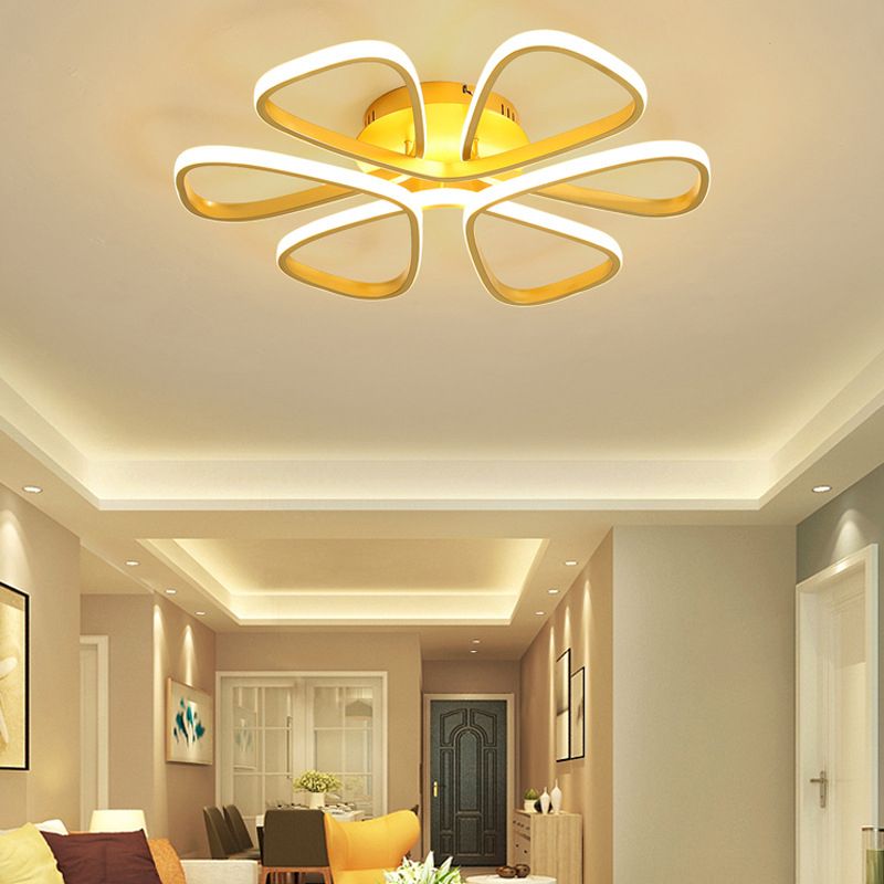 Petal Living Room Ceiling Flush Mount Light Metal LED Simple Ceiling Mounted Light