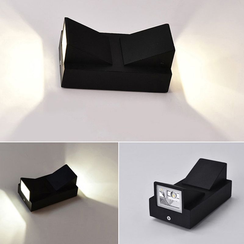 Black Wall Lamp Modern Style Wall Mount Lamp with Acrylic Shade for Bedroom