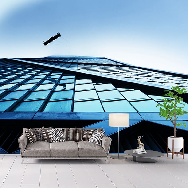 Contemporary Urban Architecture Murals for Meeting Room Decoration, Mildew Resistant