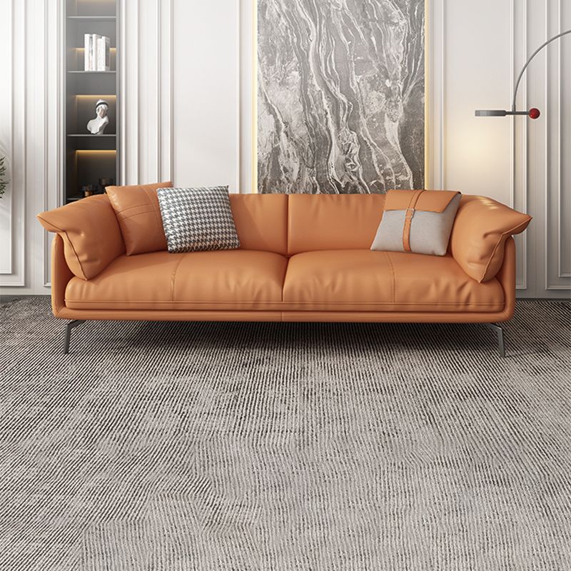 Pillow Arms Cushion Back Contemporary Stain-Resistant Storage Sofa