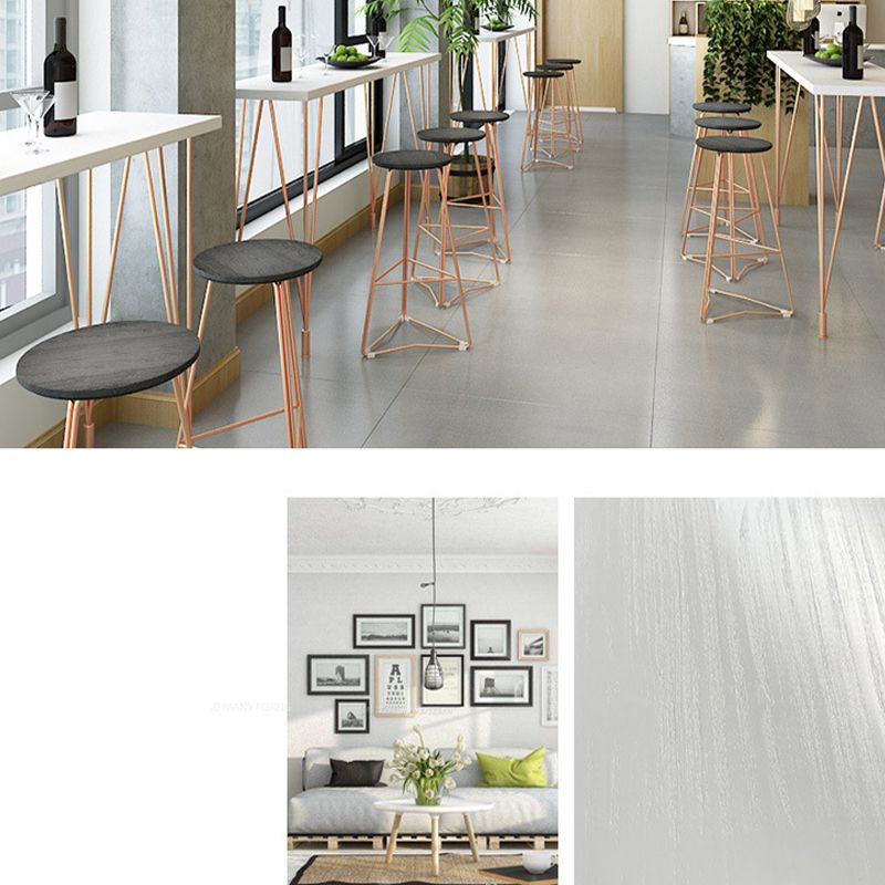 Glam Bar-height Table Solid Wood Top Bistro Pub Table with Four Legs