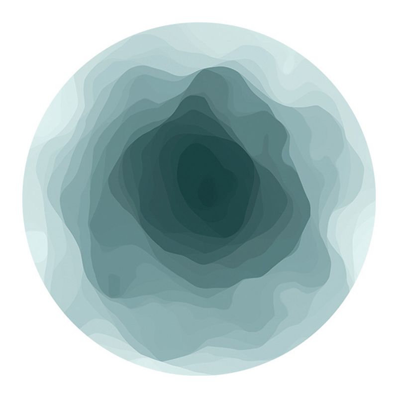 Pink Modern Rug Polyester Gradient Pattern Rug Washbale Rug for Home Decor