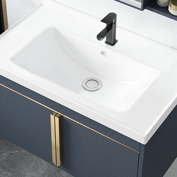 Contemporary Wall Mount Bath Vanity Mirror Cabinet Vanity Cabinet with Storage Shelving