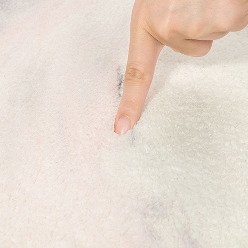 Light Pink Casual Carpet Polyester Line Carpet Washable Carpet for Living Room