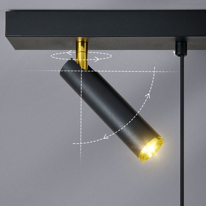 Luce a ciondolo a LED LED LINEARE BLACE LUCE MODERNA CONTRO CONTRO CHE STRANTE LUCE DA ACRILICA
