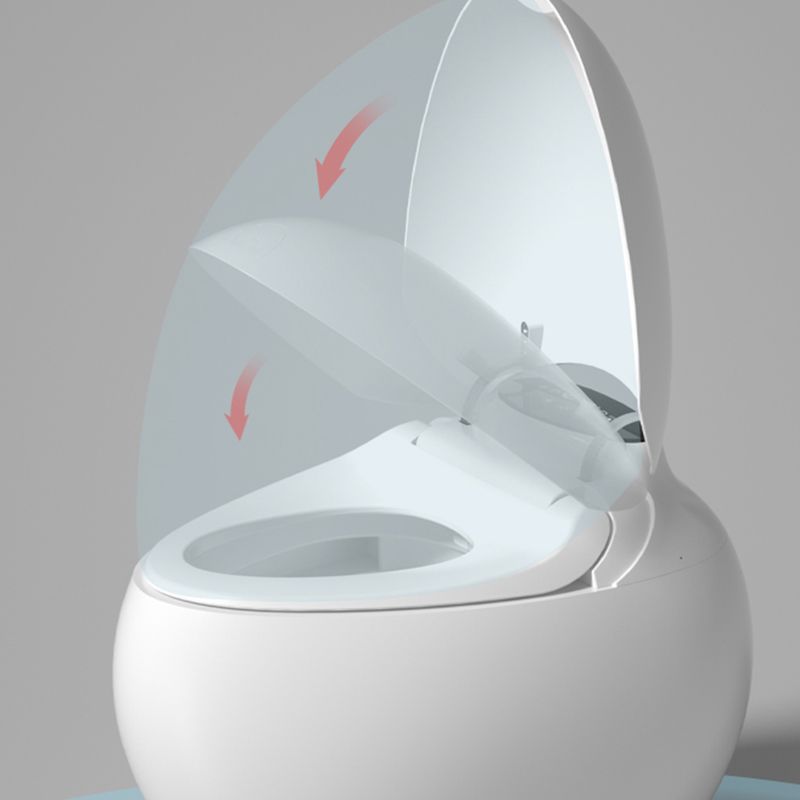 Contemporary Floor Mount Toilet Bowl Heated Seat Included Urine Toilet for Washroom