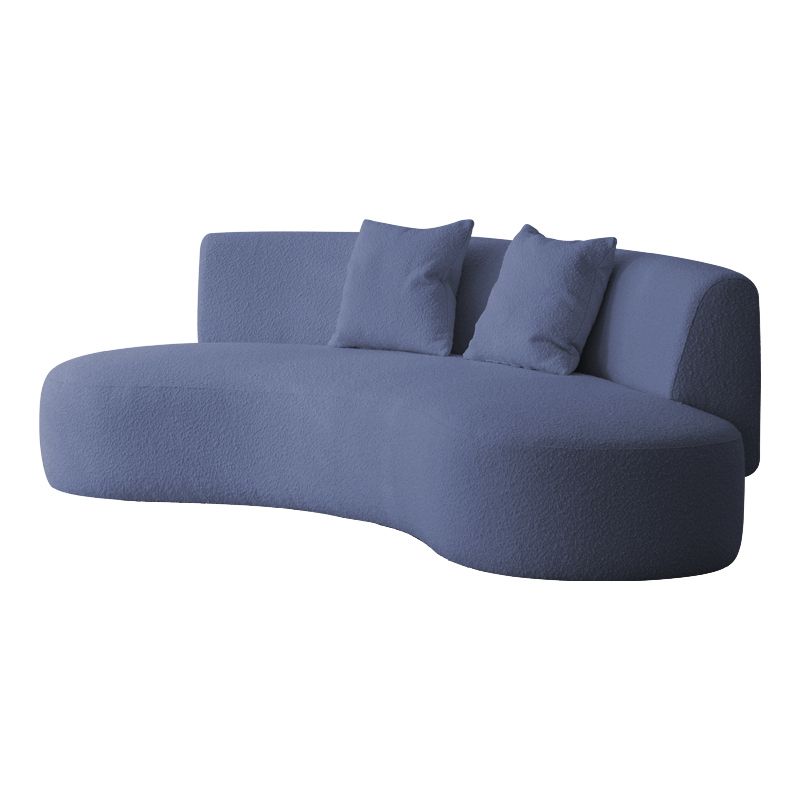 Contemporary 27.5" H Wool 2-3 Seater Armless Sofa For Living Room