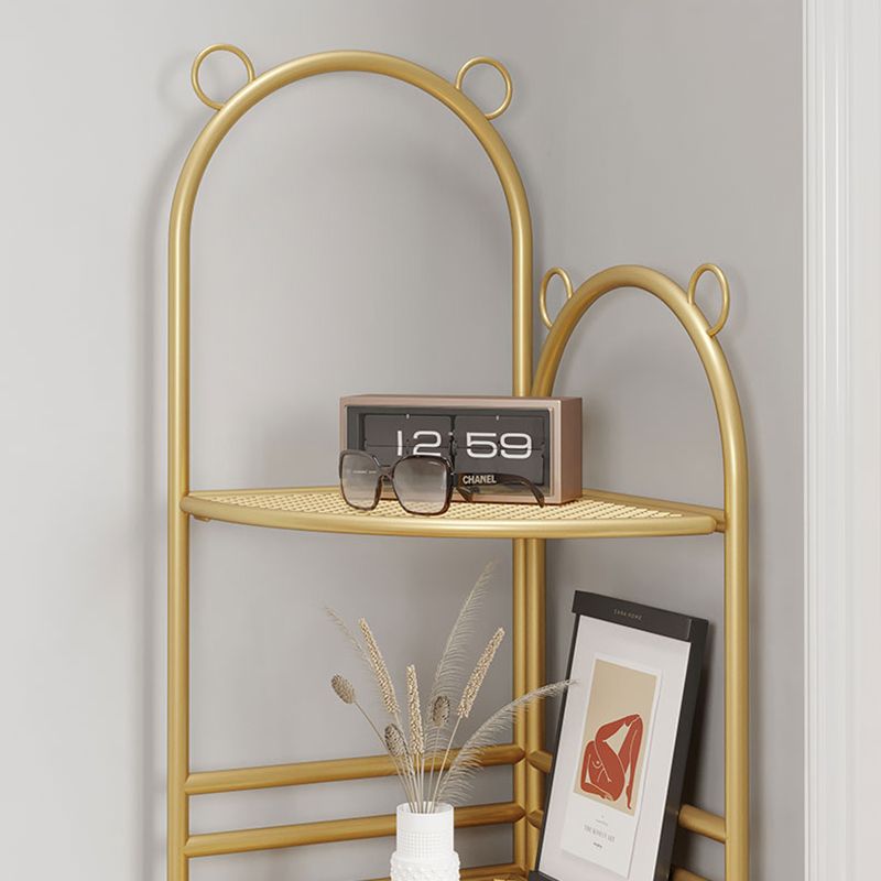 Urban Metal Open Shelf Bookcase Vertical Shelves Included Bookshelf for Study Room