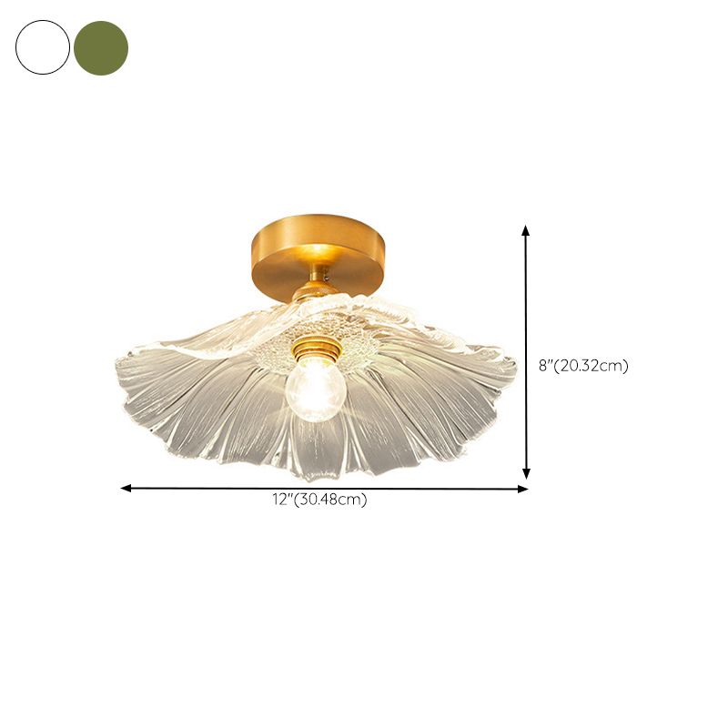 Nordic Ceiling Light Creative Glass Flush Mount Lighting Fixture for Bedroom