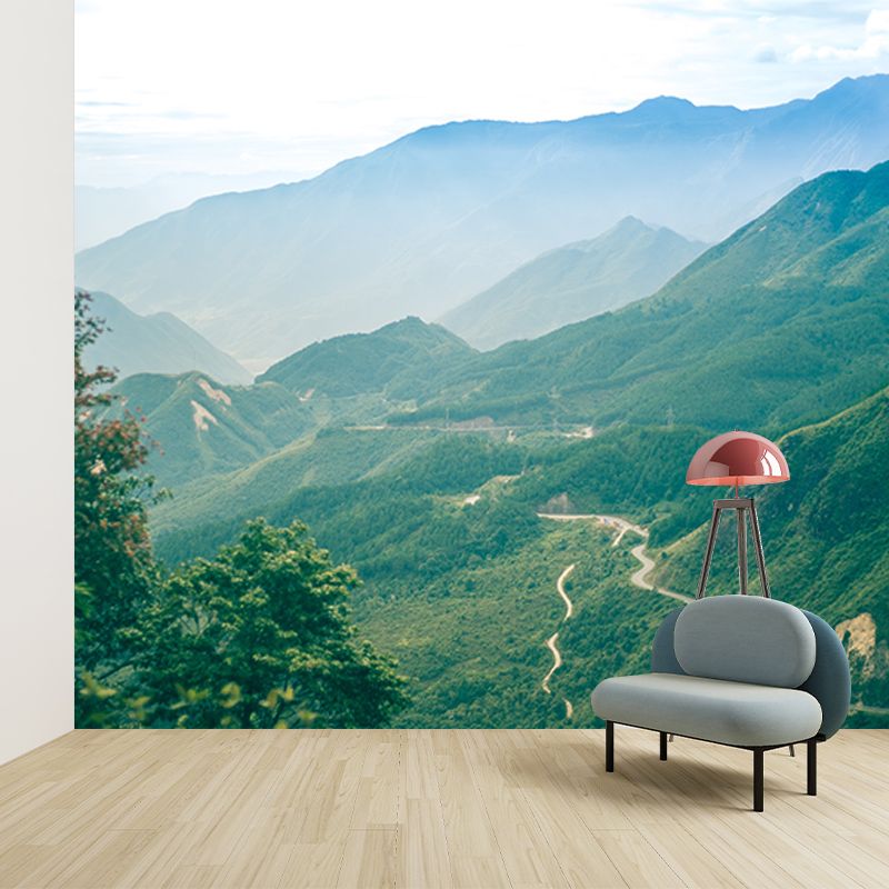 Environmental Wall Mural Wallpaper Majestic Mountains Living Room Wall Mural
