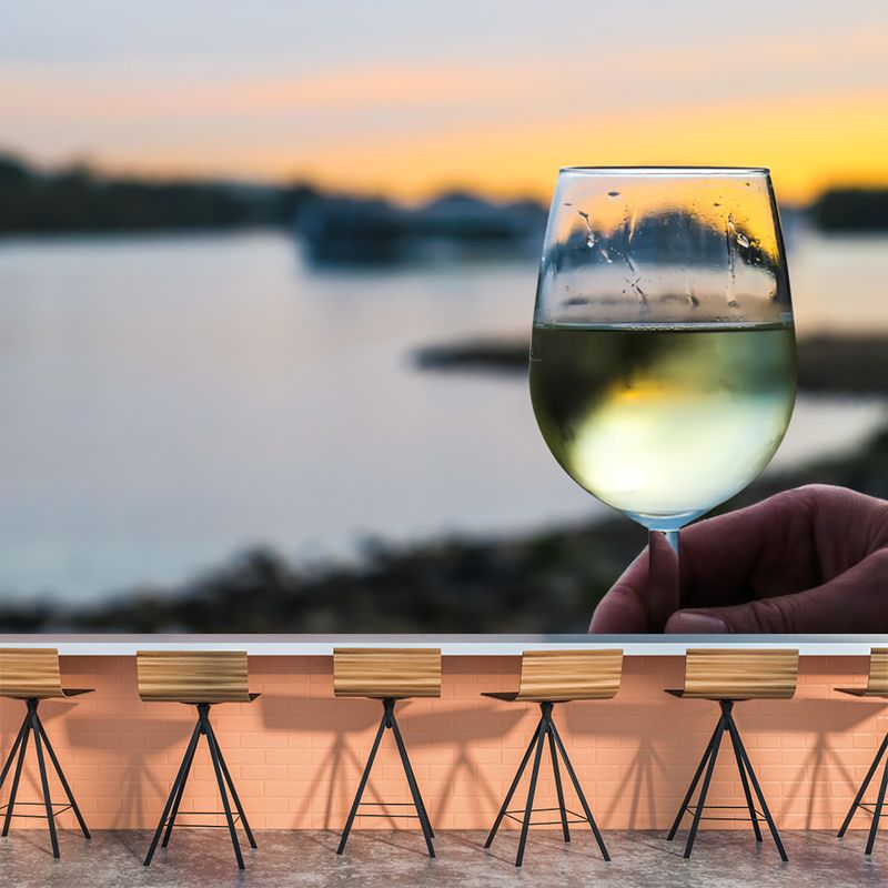 Commercial Wine Shop Mural Photography Decorative Wallpaper Moisture Resistant