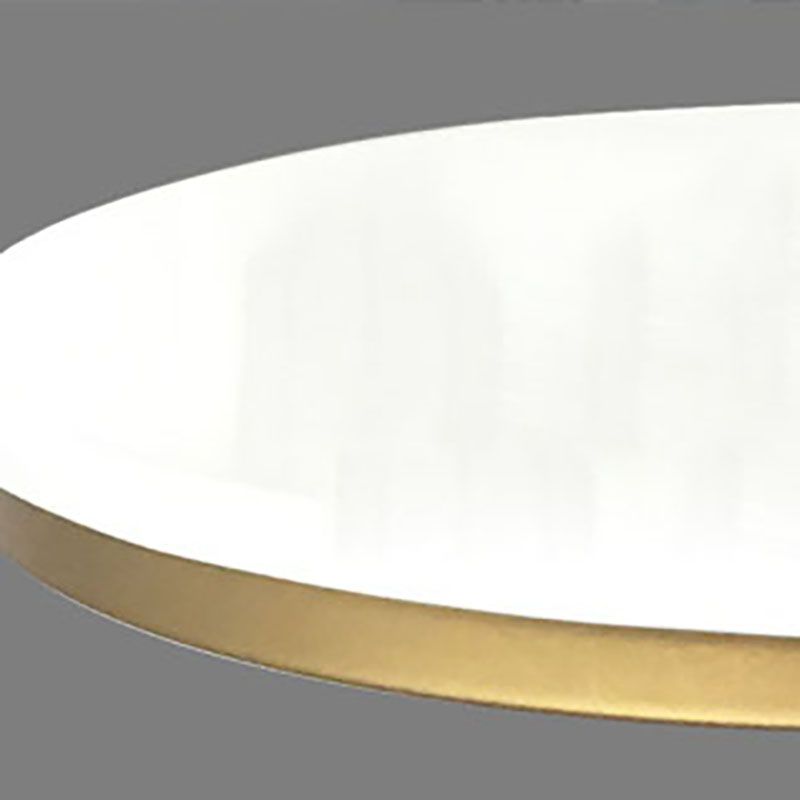Mesa de barra de metal de oro de estilo glamoroso interior 41.3 "h Table de bistro de pedestal