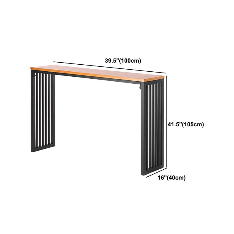 Industrial Wooden Bar Table Set 1/2/5 Pieces Rectangle Bar Table with High Stools