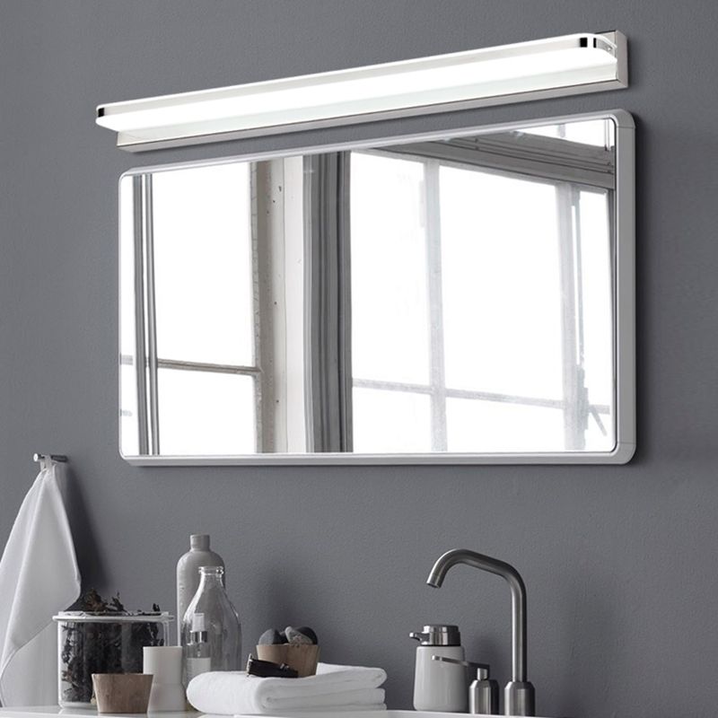 Ultradunne ijdelheid wandlampen moderne minimalistische stijl roestvrijstalen enkele ijdelheid lamp