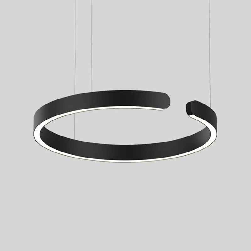 Éclairage de suspension ronde Amélioration de lad hanging LED postmoderne pour salle à manger