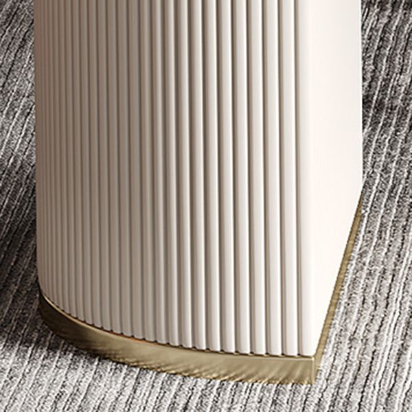 Oval Dining Table Traditional Luxury Stone Dining Table with Double Pedestal