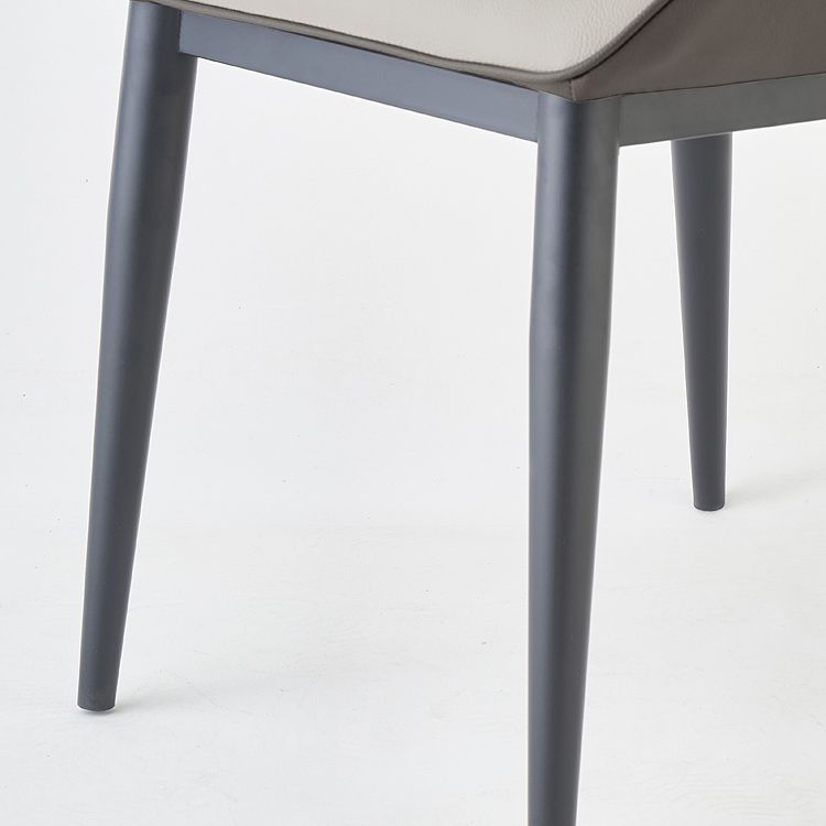 Contemporary Style Dining Room Chairs Dining Wingback Arm Chair with Metal Legs