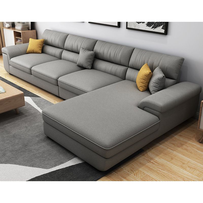 Casual Removable Cushions Sectionals 37.4"H Pillow Top Arm Sofa with 4 Pillows