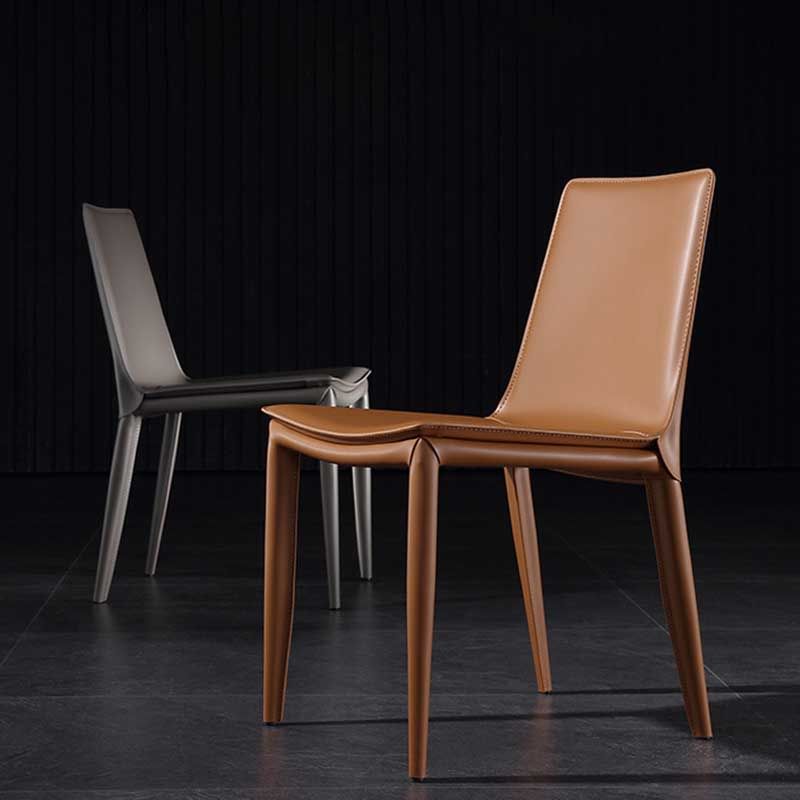 Contemporary Kitchen PU Leather Dining Side Chair Parson Dining Side Chair