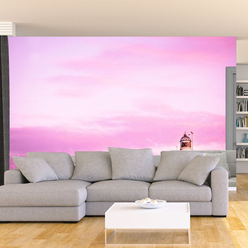 Photography Sky Landscape Mural Mildew Resistant Wall Decor for House Interior