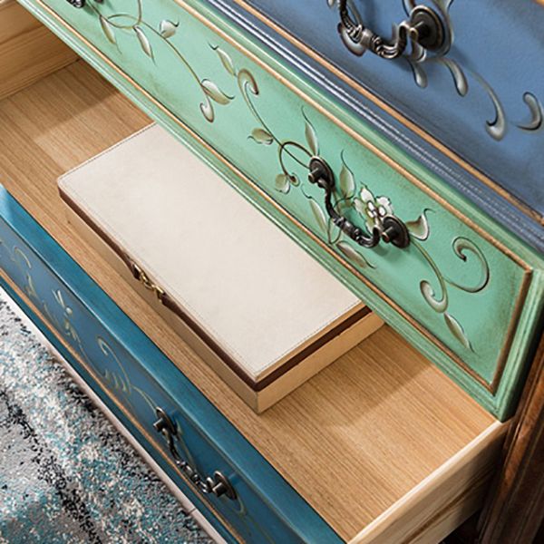 Traditional Storage Chest Solid Wood Dresser with 3/4/5 Drawers , 13.65 Inch W