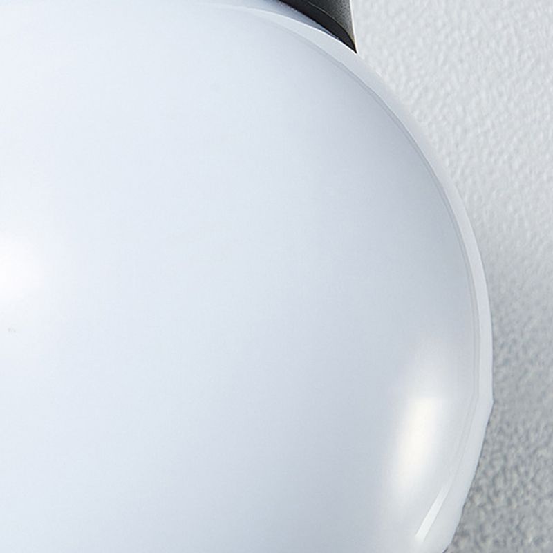 Kugelwandbeleuchtung moderner Milch weiß weißes Glas 1 leichte Leuchtenlampe für Outdoor