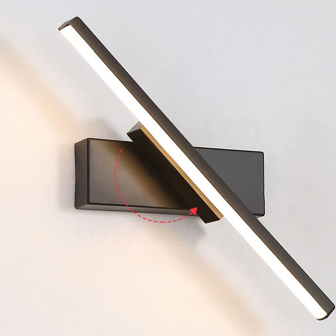 Moderna Nordic Style Lineal Wall Donce Aluminium 1 Light Sponces for Study Bedroom