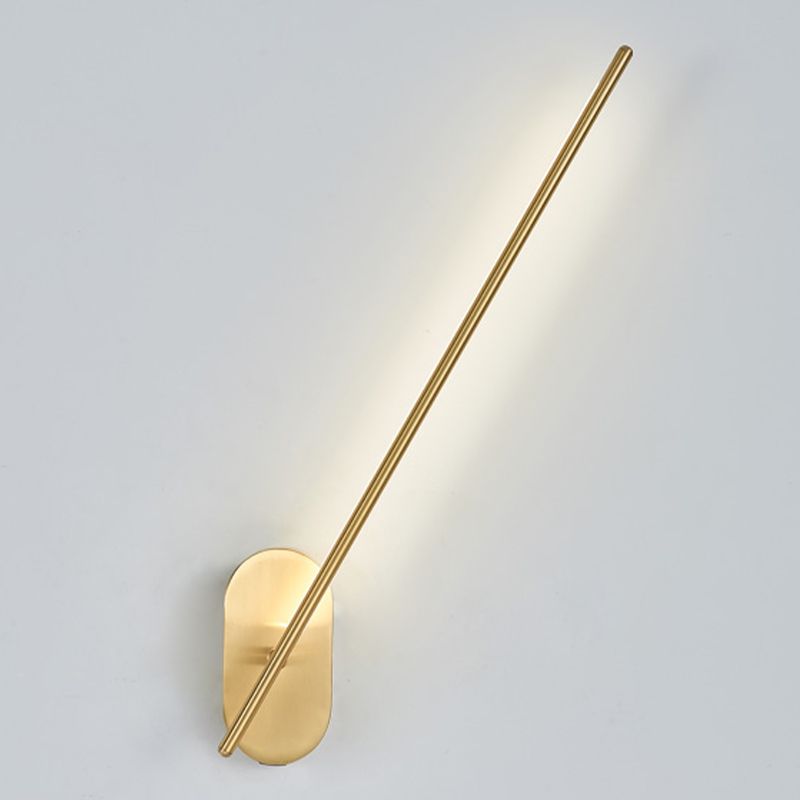 Nordic Style Copper Vanity Light Strip Shape Vanity Lamp for Shower Room
