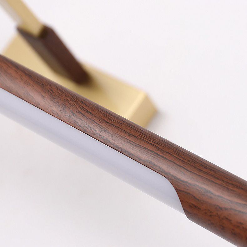 Lineaire ijdelheid verlichtingsarmaturen Moderne minimalistische stijl hout ijdelheid lichten