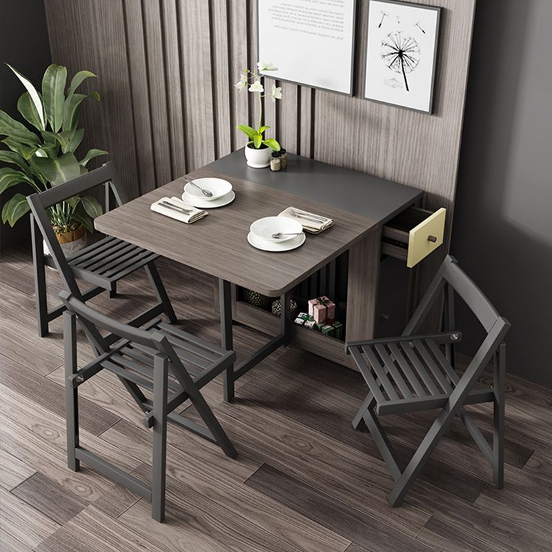 Rectangle Mid-Century Modern Dining Table Wood Base Table for Home Kitchen Dinner
