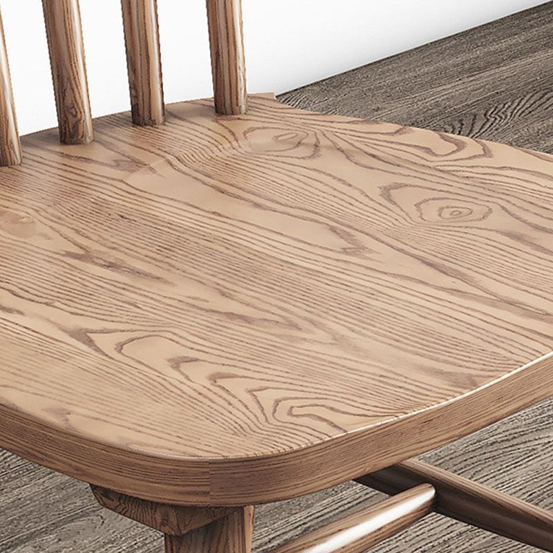 Wood Kitchen Dining Side Chair Slat Back Side Chair in Natural