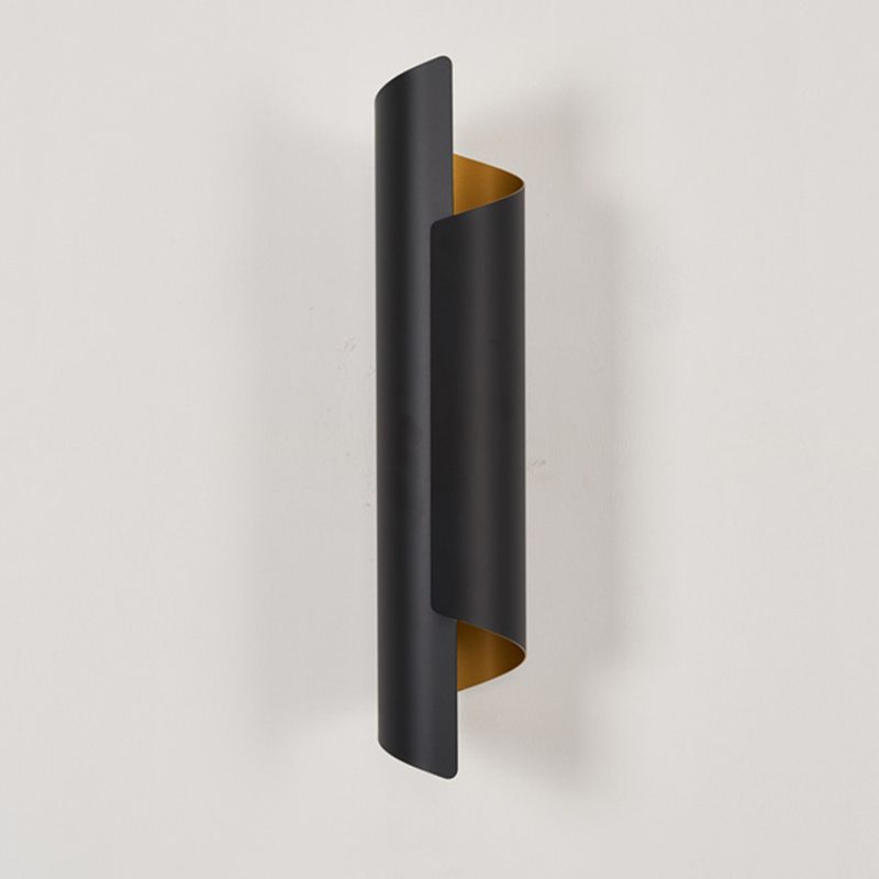 Lámpara de pared de hierro forjado de pared cilíndrica artística moderna para espacios interiores