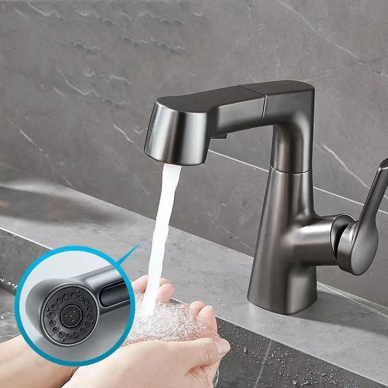 Modern Widespread Bathroom Faucet Copper Basin Lavatory Faucet