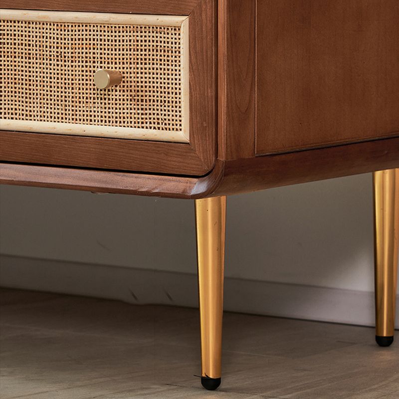 Solid Wood Storage Chest Dresser Traditional Chest for Bedroom