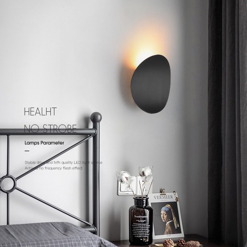 Lámpara de pared circular de aluminio de pared de pared LED minimalista moderna para espacios interiores