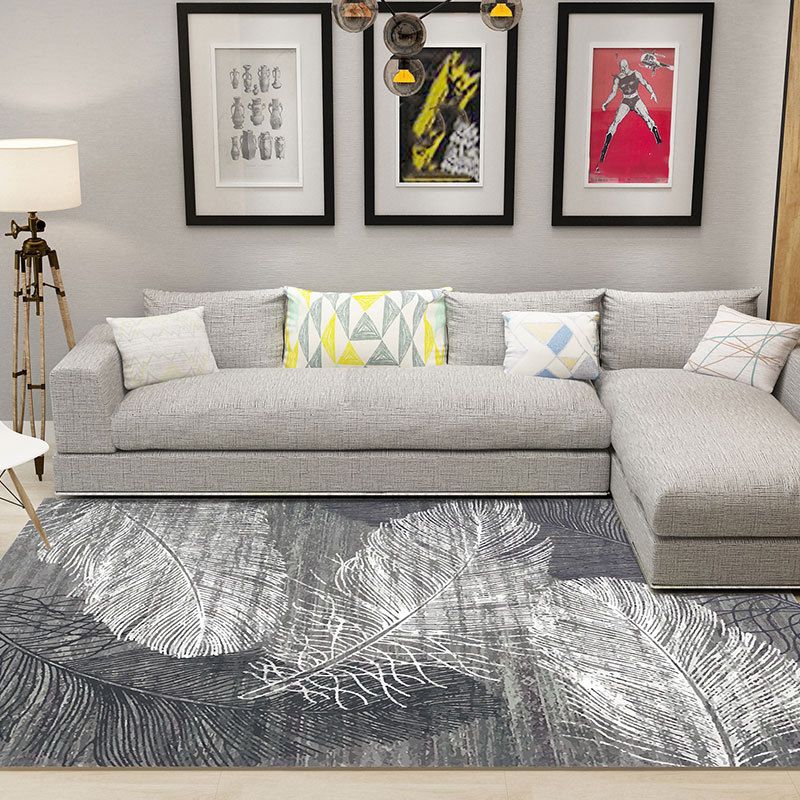 Modern Indoor Carpet Patchwork Geometric Print Area Rug Polyester Carpet for Living Room
