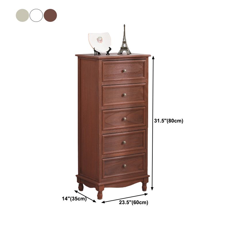 Rectangle Accent Chest with Drawers 13.77" Wide Wood Chest Contemporary