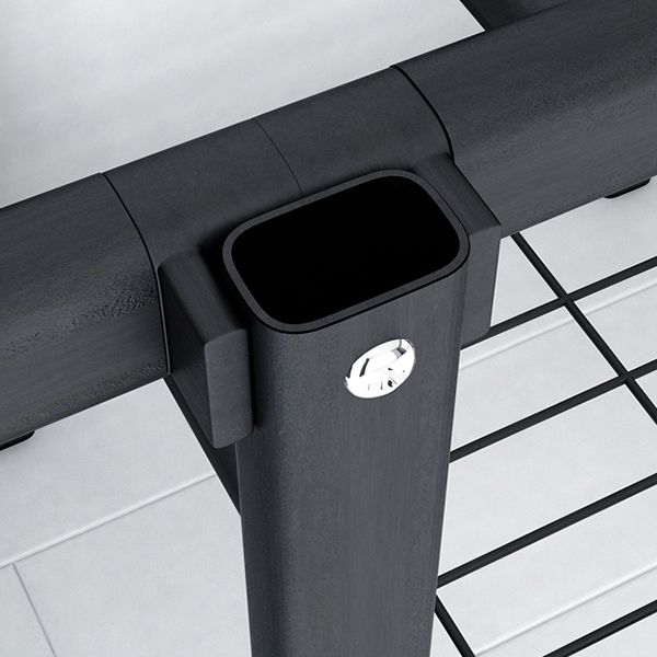 Black Steel Frame Wardrobe Contemporary Folding Wardrobe Armoire