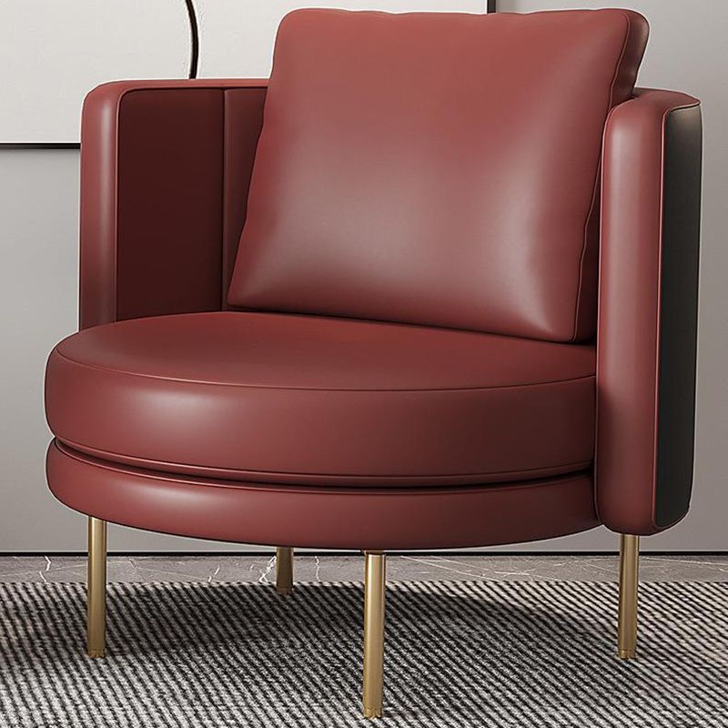 27.55" Wide Parsons Chair Armless Chair with Pillow Back for Living Room