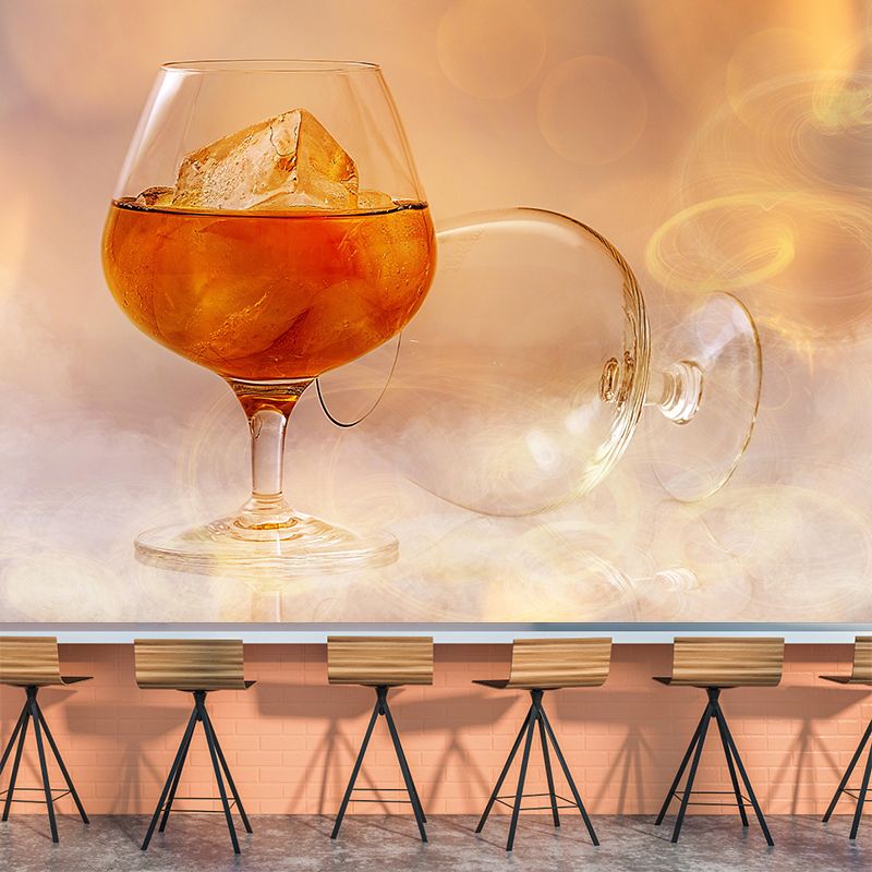 Contemporary Brandy Wall Mural Decorative Restaurant Wall Art for Decoration