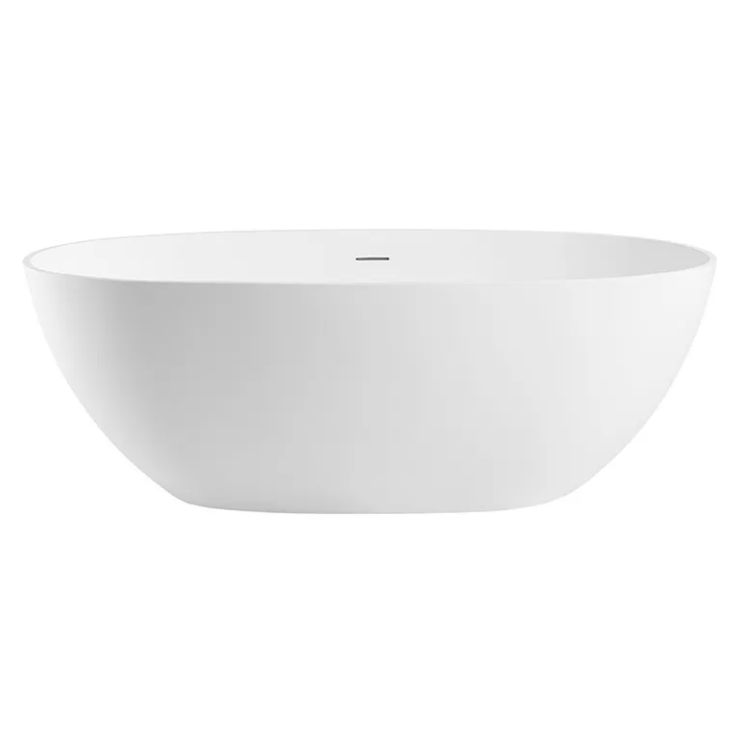 Soaking Freestanding Bath Tub Antique Finish Oval Modern Bathtub (Faucet not Included)