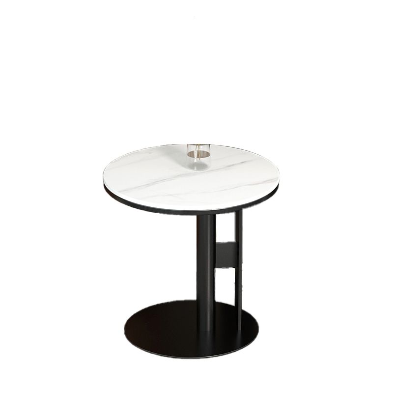 Minimalist Slate Side End Table Pedestal Side End Table for Living Room