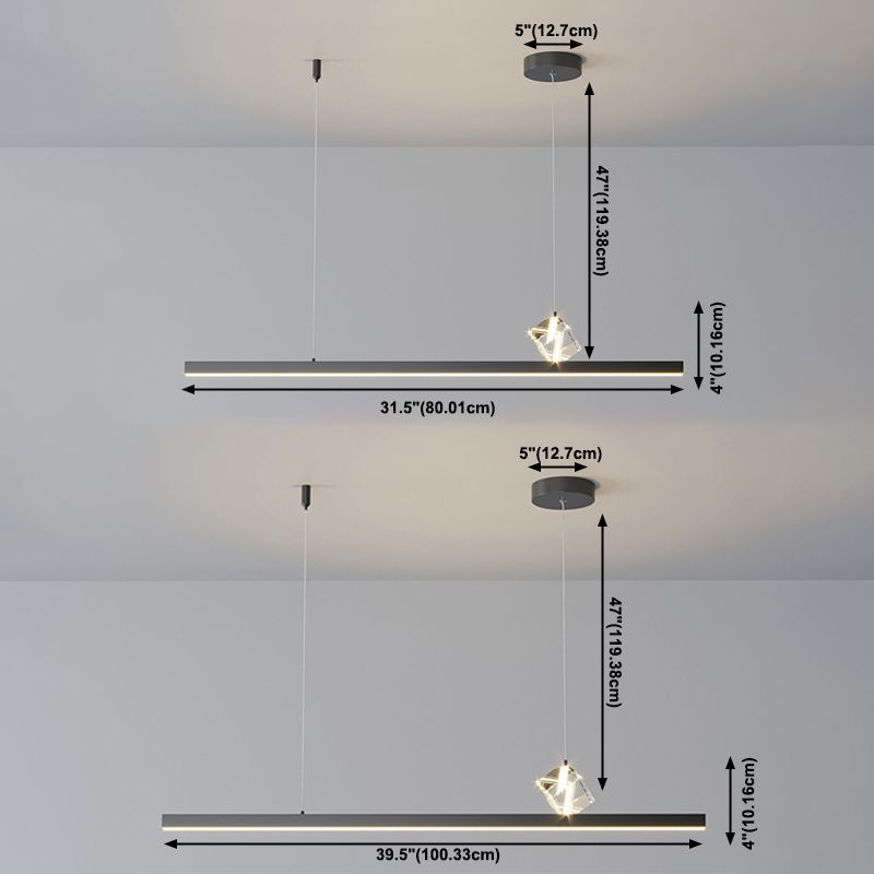 Modern Lighting Chandelier Linear Pendant Lighting Chandelier Light Fixture