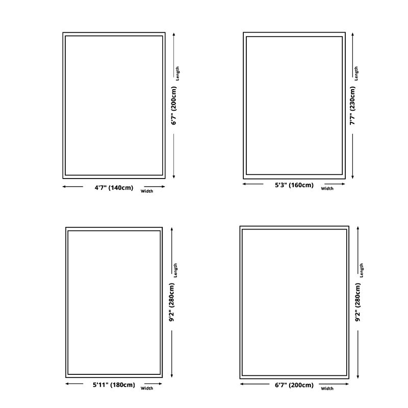 Brown Modern Area Carpet Traditioanl Pattern Polyester Rug Stain Resistant Area Rug for Home Decor