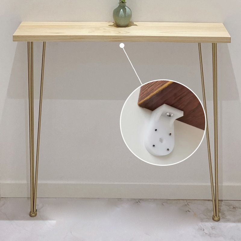 Rectangle Shape Contemporary Console Table Natural Console Sofa Table